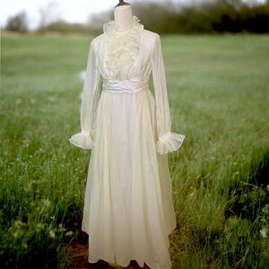 🌺Vintage Emma Domb Wedding Dress-1960’s-70’s